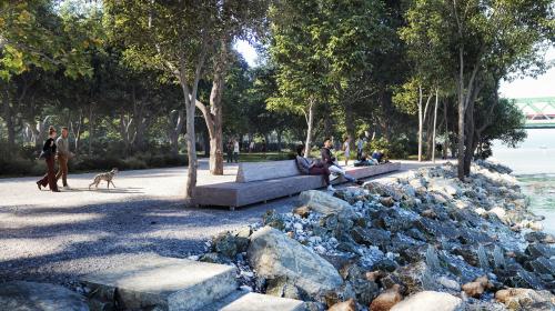 Vizualizácia lesoparku Nove Lido